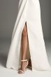 Open-Back Cady Sheath Gown with Illusion Sides VW351470