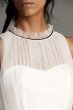 Illusion High-Neck Tiered Tulle Short Dress VW351478
