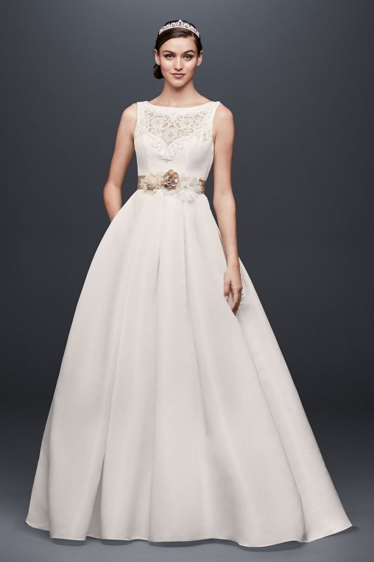 Open Back Wedding Dress with Beading and Pockets Collection WG3709