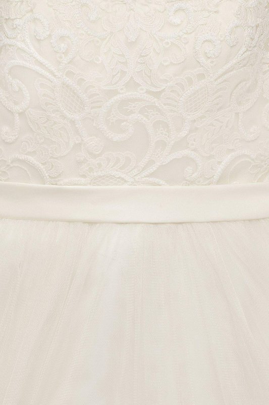 Tulle Wedding Dress with Lace Illusion Neckline Collection WG3741