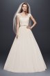 Tulle Wedding Dress with Lace Illusion Neckline Collection WG3741