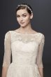 3/4 Sleeve Wedding Dress with Lace and Tulle Skirt Collection WG3742