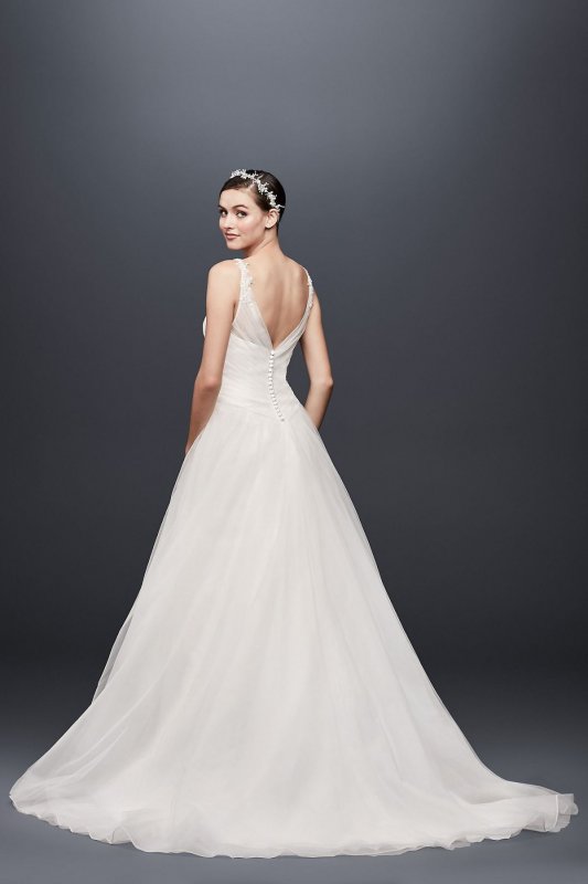 Tulle Ball Gown Wedding Dress with Illusion Straps Collection WG3786