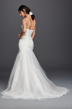 Strapless Ruched Mermaid Tulle Wedding Dress Collection WG3791