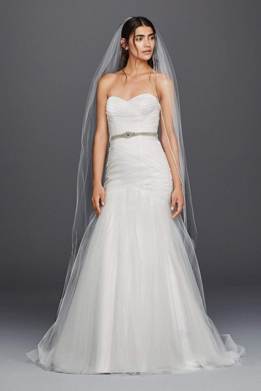 Strapless Ruched Mermaid Tulle Wedding Dress Collection WG3791
