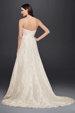 Allover Lace A-Line Strapless Wedding Dress Collection WG3805