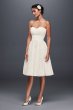 Strapless Lace Short Wedding Dress WG3826