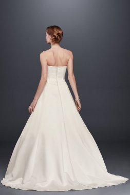 Satin Sweetheart Ball Gown with Button Back Collection WG3828