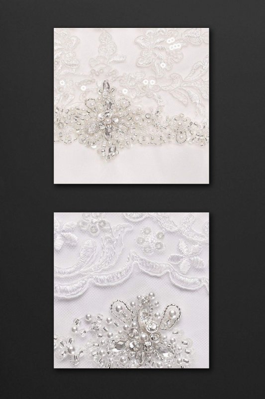 Lace and Organza Wedding Ball Gown with Beading Collection WG3830