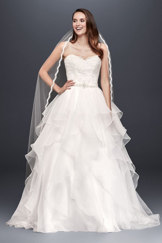 Lace and Organza Wedding Ball Gown with Beading Collection WG3830
