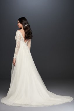 Long Sleeve Wedding Dress With Low Back Collection WG3831