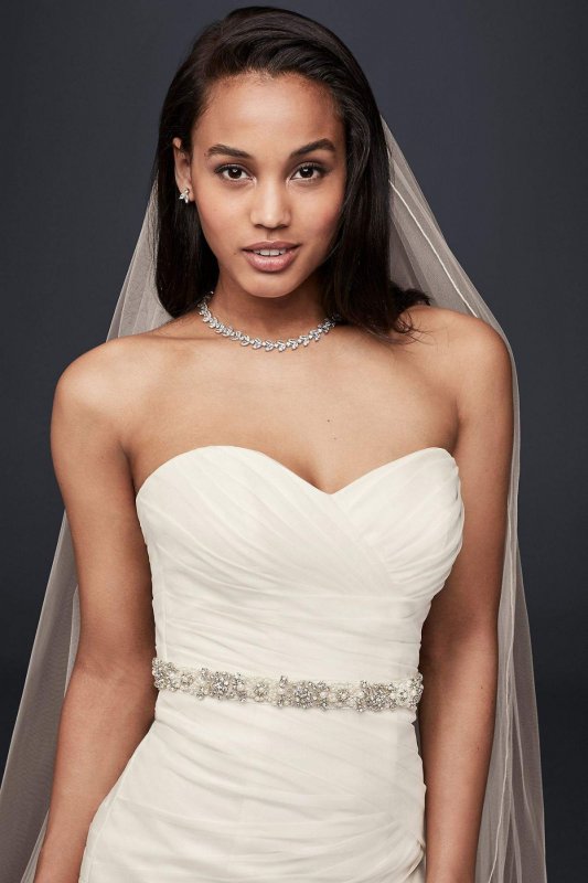 Organza Mermaid Wedding Dress with Ruffled Skirt Collection WG3832