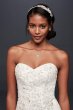 Metallic-Beaded Lace Trumpet Wedding Dress Jewel WG3839