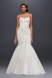 Metallic-Beaded Lace Trumpet Wedding Dress Jewel WG3839