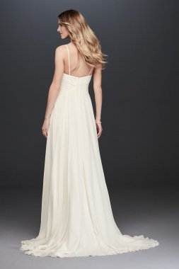 Ruched Bodice Chiffon A-Line Wedding Dress Collection WG3856