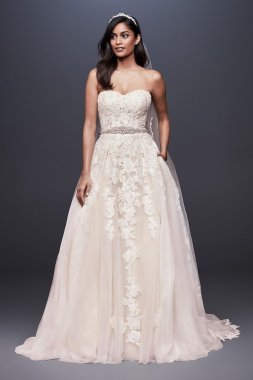 Sheer Lace and Tulle Ball Gown Wedding Dress Collection WG3861