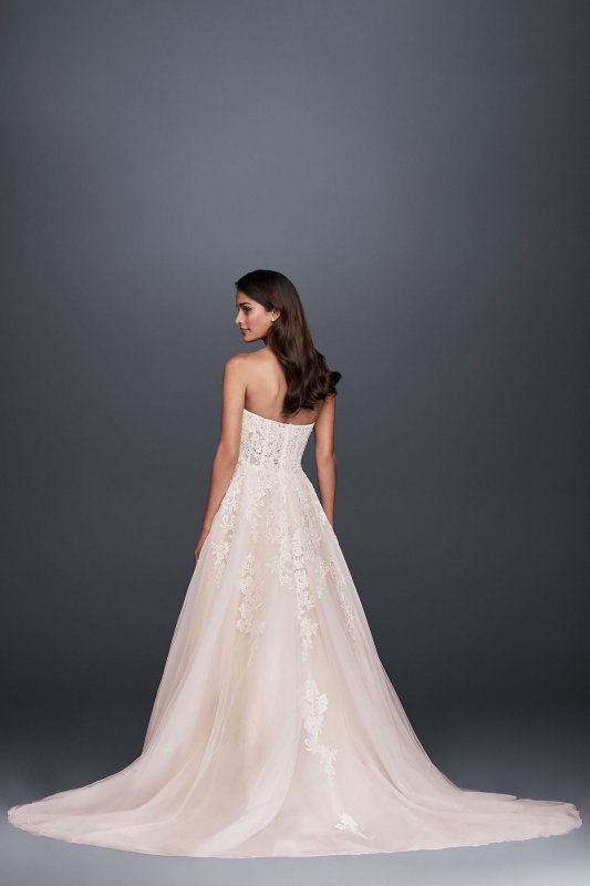 Sheer Lace and Tulle Ball Gown Wedding Dress Collection WG3861