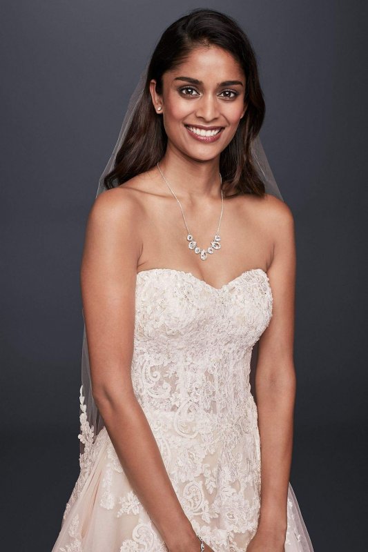 Sheer Lace and Tulle Ball Gown Wedding Dress Collection WG3861