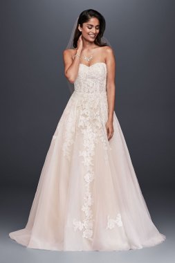 Sheer Lace and Tulle Ball Gown Wedding Dress Collection WG3861