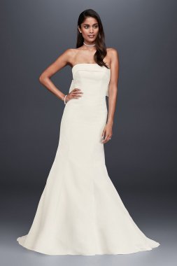 Faille Mermaid Wedding Dress with Bow Back Collection WG3878
