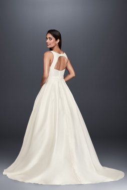 High-Neck Mikado Ball Gown Wedding Dress Collection WG3879