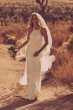 Illusion Lace Halter Sheath Wedding Dress WG3883