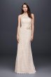 Eyelash Lace Halter Sheath Wedding Dress WG3884