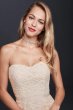 Guipure Lace Sheath Wedding Dress with Ribbon Sash WG3885