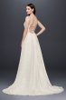 Burnout Floral Organza A-Line Wedding Dress WG3887