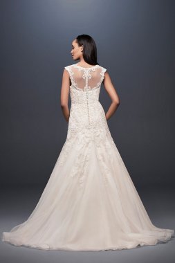 Tulle Cap Sleeve Mermaid Wedding Dress Collection WG3911