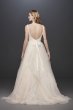 Tulle Tank V-Neck Ball Gown with Layered Skirt WG3913