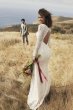Allover Lace Long-Sleeve Sheath Wedding Dress WG3914