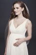 Tea-Length Chiffon V-Neck Maternity Wedding Dress Collection WG3922