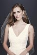 Geometric Lace V-Neck Sheath Wedding Dress WG3924