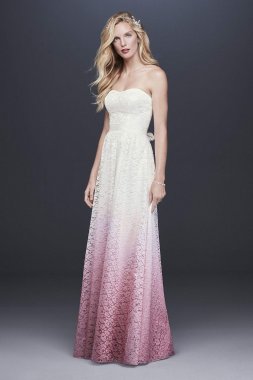 Ombre Lace A-line Wedding Dress WG3926