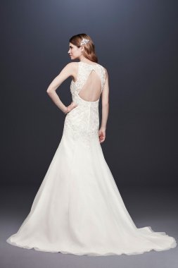 Lace Tank Mermaid Wedding Dress with Keyhole Back Collection WG3937