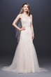 High Neck Beaded Lace Mermaid Wedding Dress WG3941