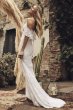 Cold Shoulder Wedding Dress with Ruffled Sleeves WG3954