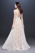 Strappy Deep V-Neck Lace Sheath Wedding Dress WG3959
