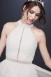High Neck Illusion Tulle A-Line Wedding Dress WG3960