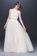 High Neck Illusion Tulle A-Line Wedding Dress WG3960