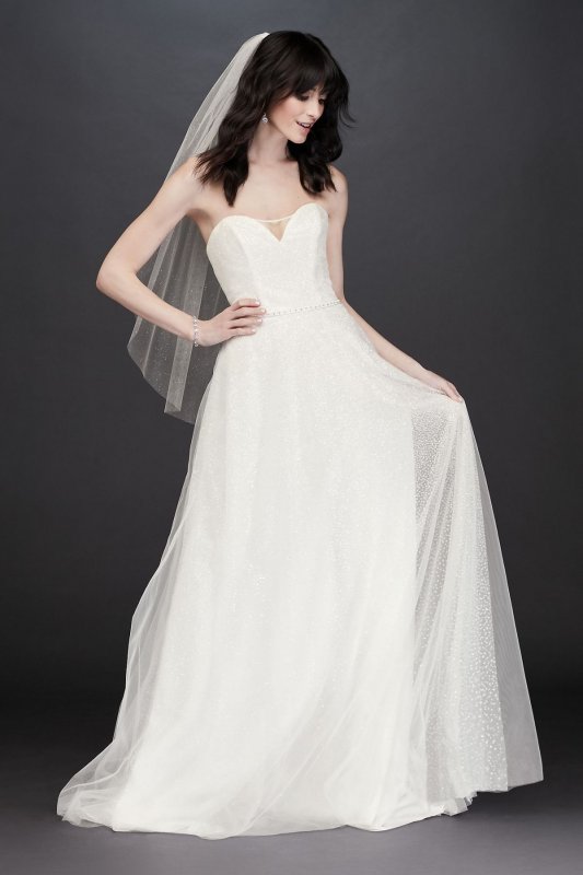 Gradient Glitter Tulle Wedding Dress Collection WG3961