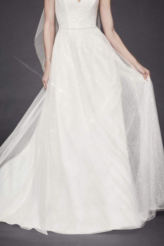Gradient Glitter Tulle Wedding Dress Collection WG3961