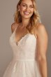 Glitter Floral and Tulle Layered Wedding Dress Collection WG3975