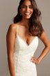 Floral Lace Applique Spaghetti-Strap Wedding Dress Collection WG3981