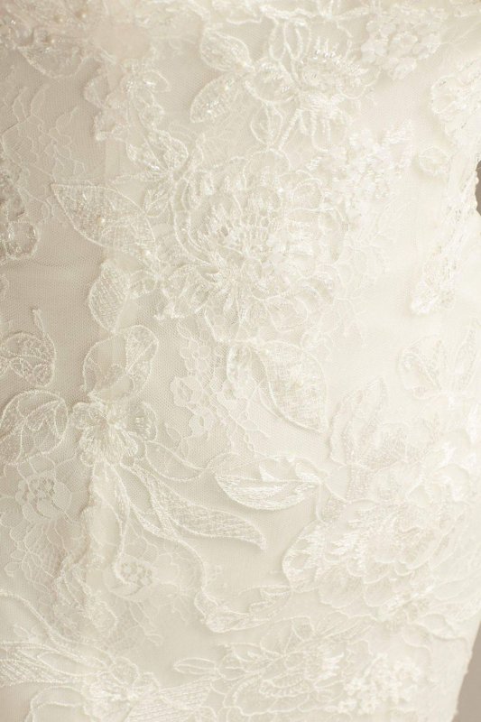 Floral Lace Applique Spaghetti-Strap Wedding Dress Collection WG3981