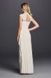 Lace Cap Sleeve Long Matte Mesh Dress XS3450