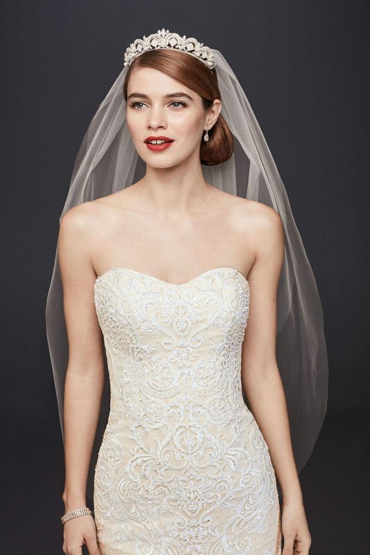 Long Scroll Lace Trumpet Wedding Dress XTCWG769