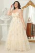 Plus Size Champagne Embroidery Long Prom Dress E202283794