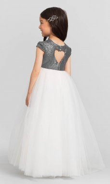 Sequin-Bodice Flower Girl Dress BJ-F6417